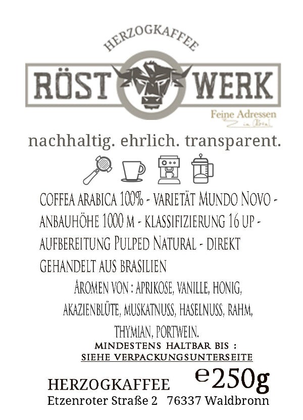 Herzog Kaffee - Rarität Mundo Novo - Informationen