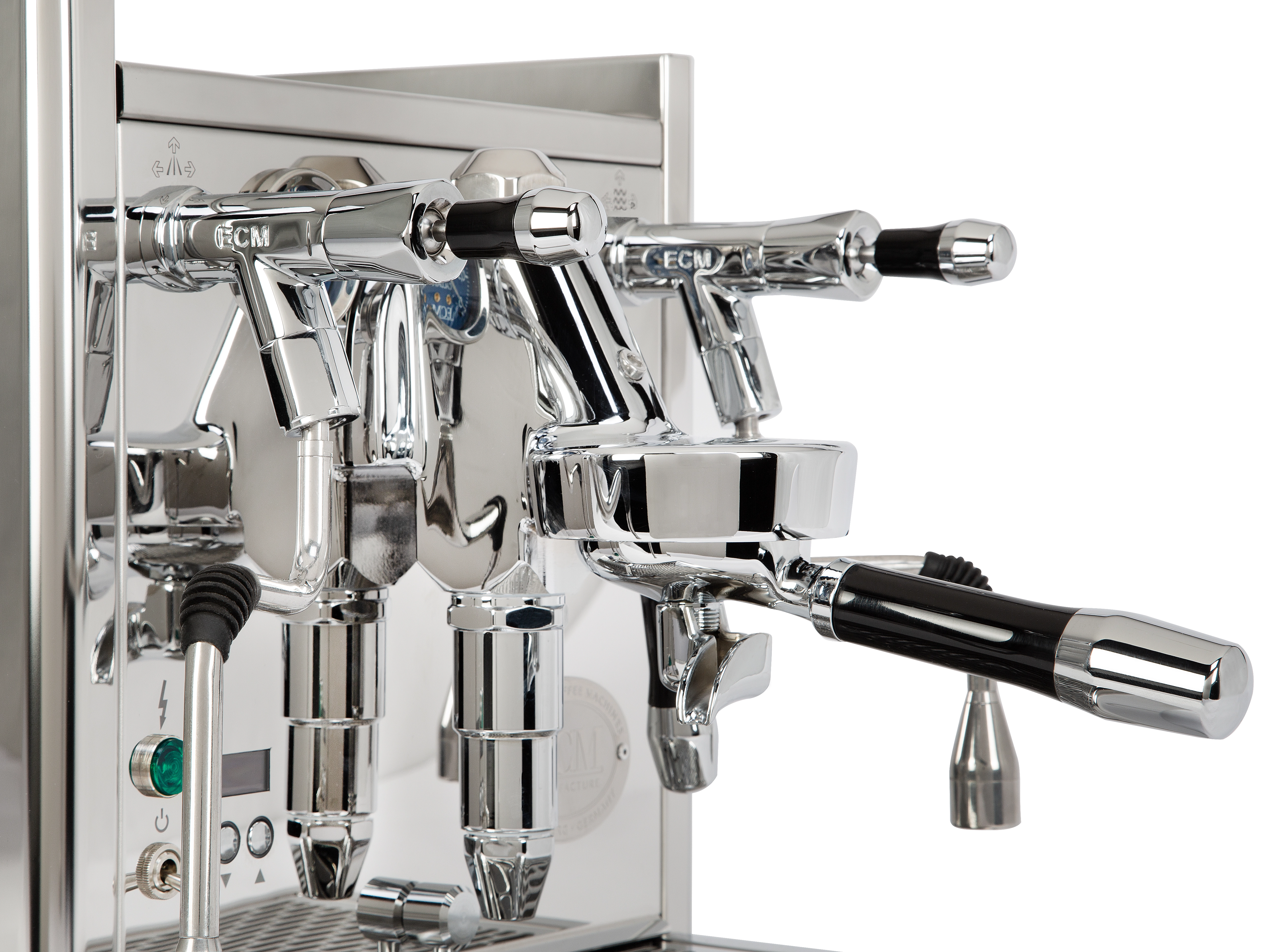 ECM Technika VI Dualboiler Detail mit Brühgruppe