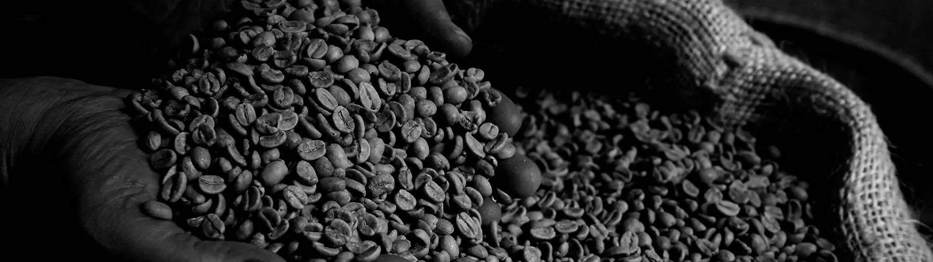 Espressobohnen in Sack