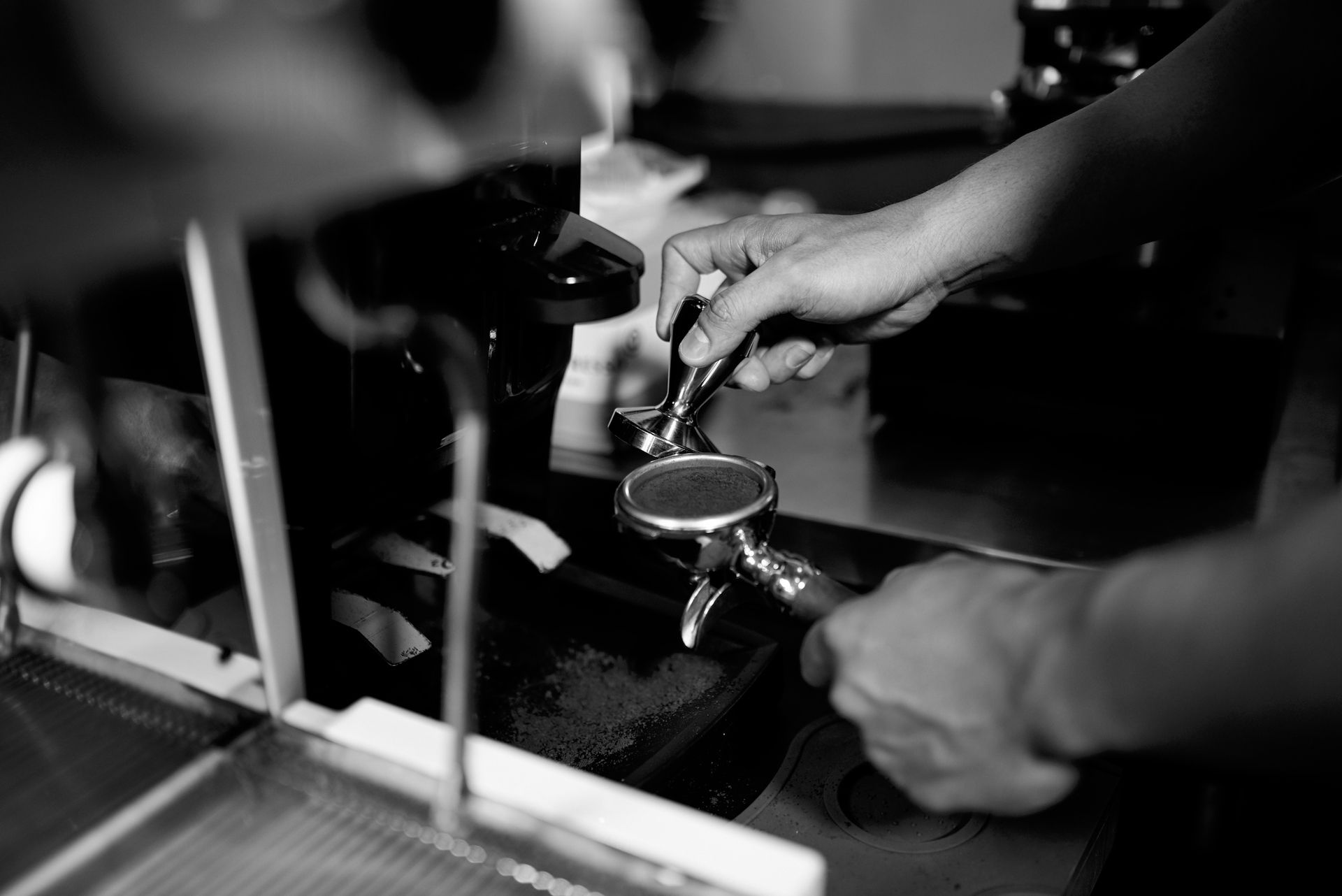 Tamping von Siebträger