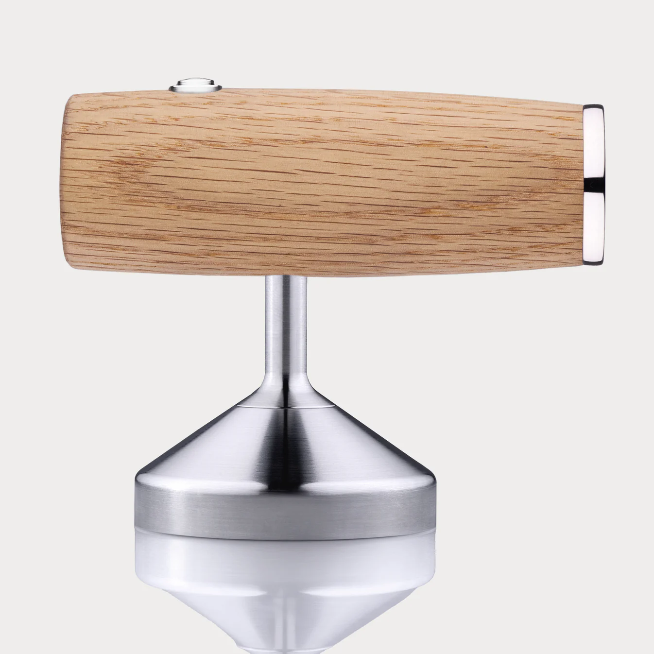 Barbro.coffee Tamper mit Vibration aus Eiche