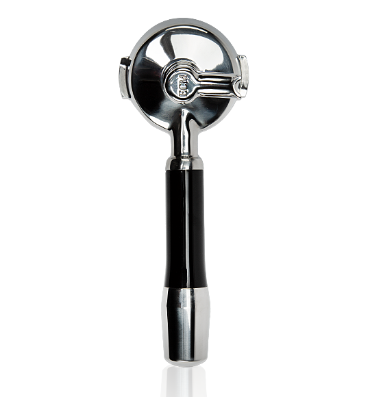 ECM Siebträger aus Edelstahl mit 1er Auslauf